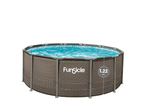 Piscine Tubulaire Ronde Marron 3,66m
