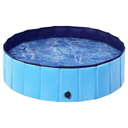 Yaheetech Piscine Chien Pliable 100 x 30cm Baignoire pour Ch
