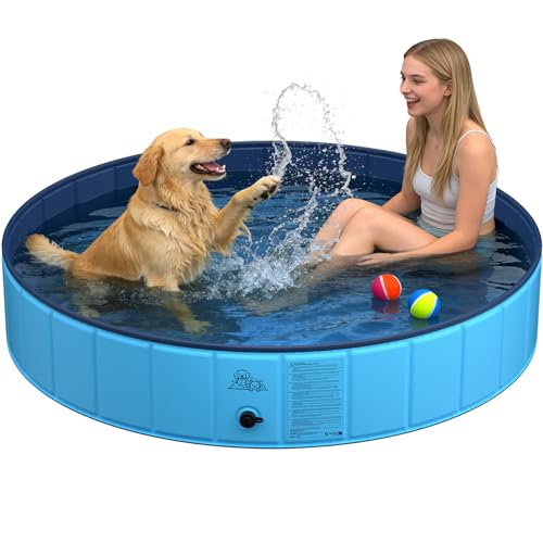 KYG Piscine pour Chien, 160 x 30 cm, pour Toutes Les Tailles