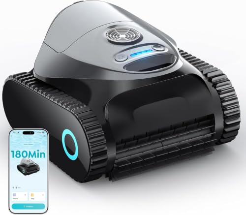 BRINBO C1 Robot Piscine Fond et Parois, 180 Min dAutonomie, 