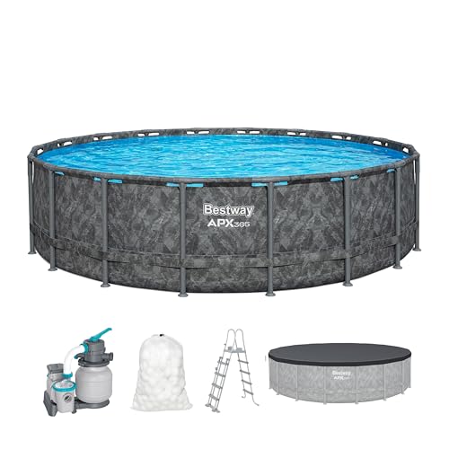 Bestway Kit Piscine Hors Sol Ronde APX 365-549 cm x 549 cm x