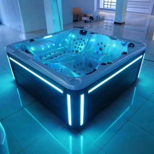 Spa de luxe en acrylique avec 56 jets, LED et commandes inte