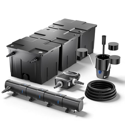 Wiltec Kit complet: CBF-350C Filtre de bassin jusquà 90000 L