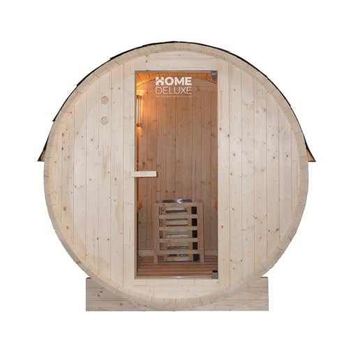 Home Deluxe - Sauna extérieur en tonneau Lahti M - Dimension