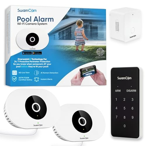 SwamCam Système dalarme de piscine double Wi-Fi - Certifié A