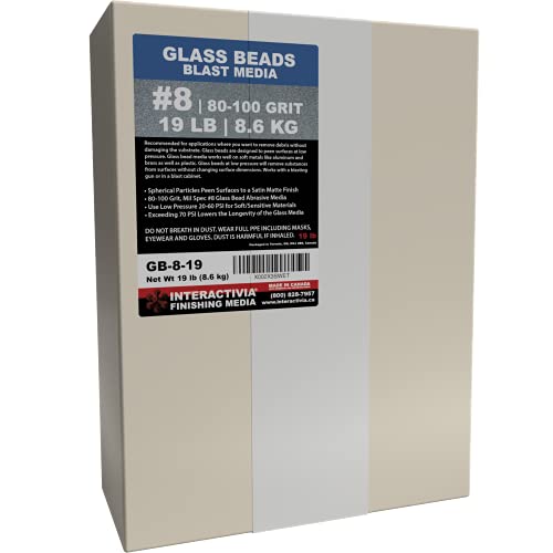 # 8 Perles de verre - 8,6 kg ou 8,6 kg - Support abrasif (fi