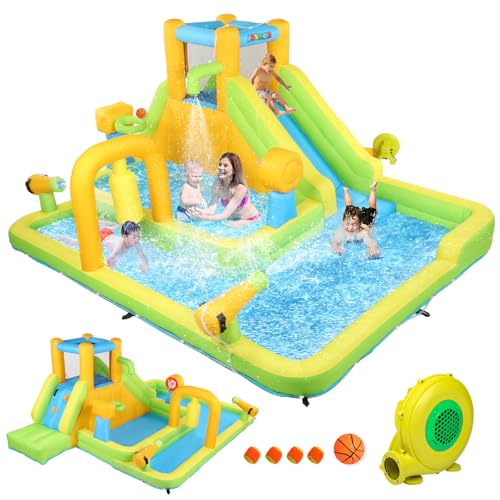 Château Gonflable Enfant Toboggan Piscine