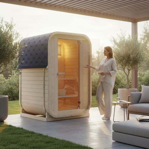 WELCON® EASYHEAT Solo Sauna dextérieur 120 x 120 x 194 cm -