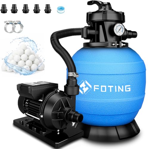 FOTING Système de Filtre à Sable pour Piscine 11 500 L/h (11