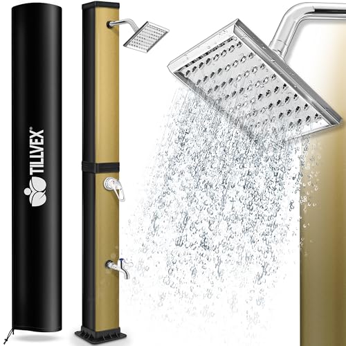 tillvex Douche Solaire avec Capot de Protection | Douche de