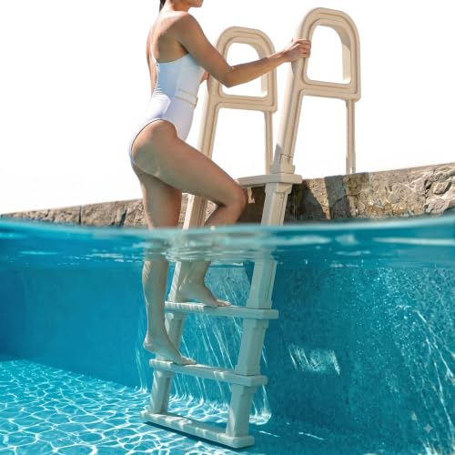 VEVOR Échelle de Piscine Inclinée en Plastique avec 2 Rampes