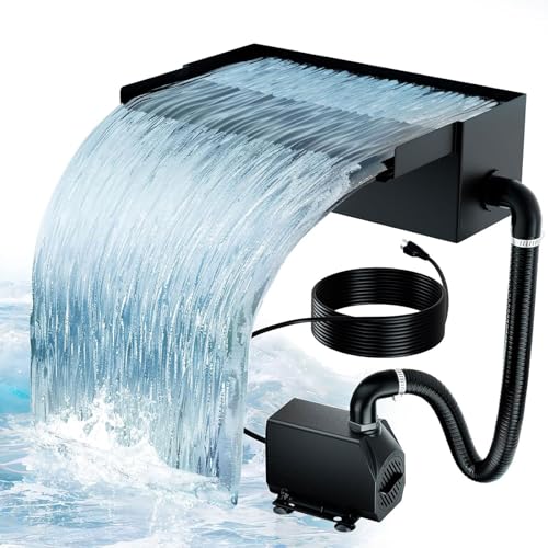 Kit de cascade en acier inoxydable avec pompe et système de 