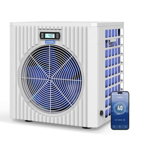 WARMBLU H5 Pompe a Chaleur Piscine 5.4 KW + Réchauffeur Élec