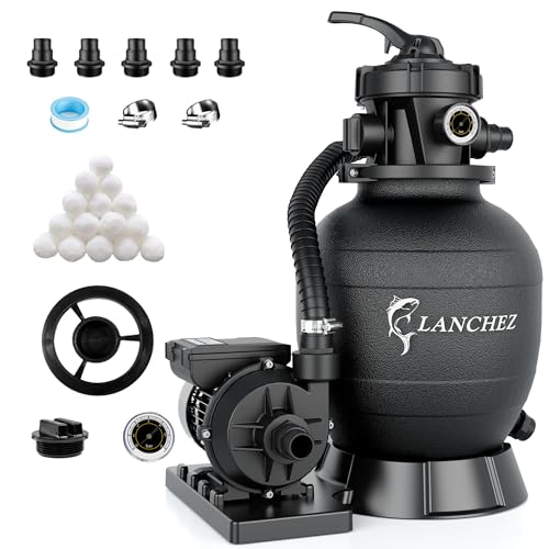 LANCHEZ Système de Filtration à Sable pour Piscine 9 m³/h, F