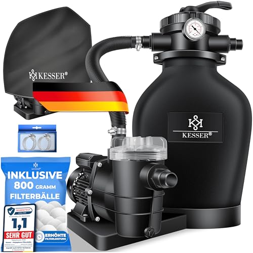 KESSER® Système de Filtre à Sable + 700 g de Billes filtrant
