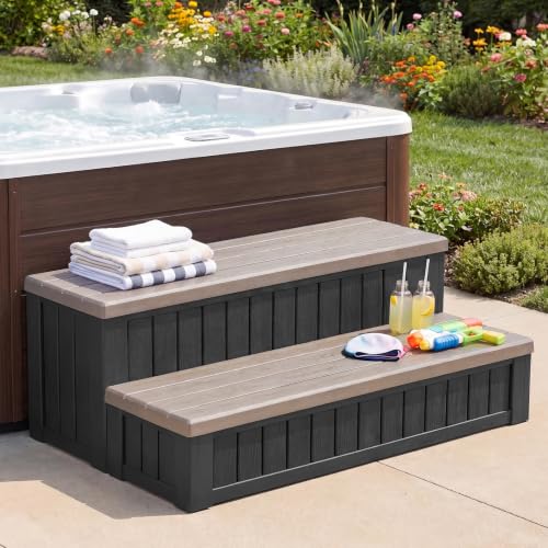 Marches de bain à remous de 93,9 cm avec rangement, capacité