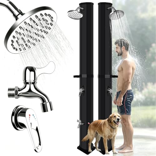 Douche Solaire 60 Litres, Eau Chaude Jusquà 60 °C, Températu