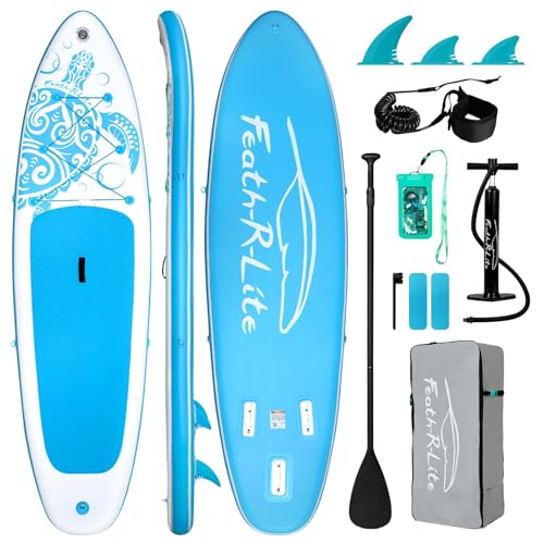 FEATH-R-LITE Planche à pagaie gonflable pour adultes avec ac