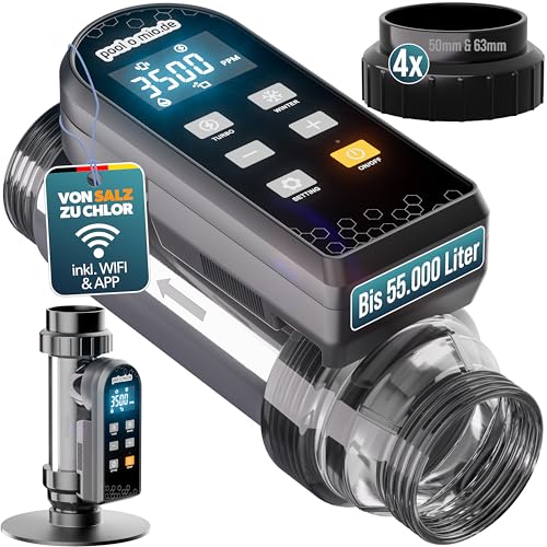 poolomio Chlorinateur de piscine jusquà 55 000 l | Électroly