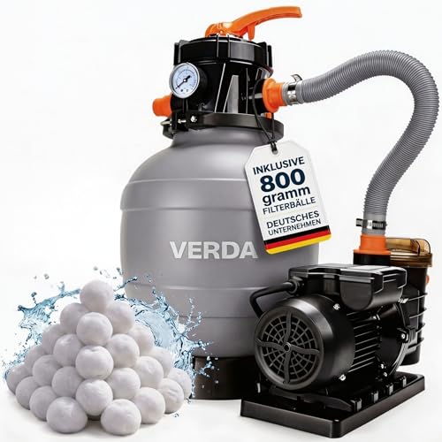 Verda Système de filtration à sable, pompe 10000 l/h, 400 W,