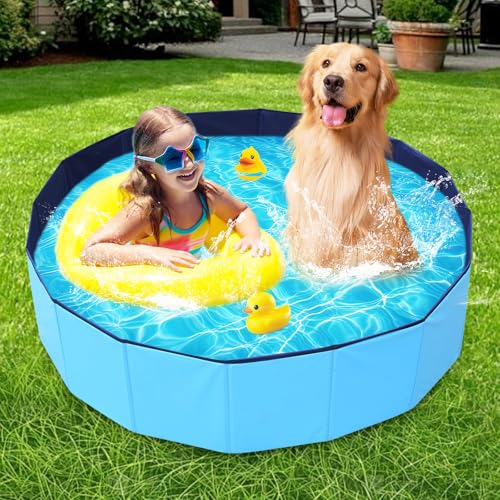 Piscine pour Chiens,Piscine Chien Pliable 120X30CM Piscine p