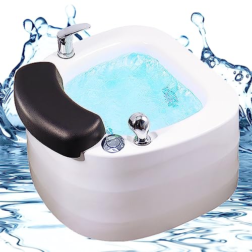 Bain de pieds semi-circulaire en acrylique avec température