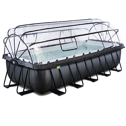 Piscine 540x250x122 cm avec dôme et pompe filtrante sable EX