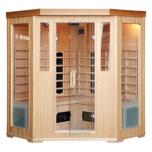 Cabine Sauna Infrarouge 3-4 Places Bois Hemlock 2340W