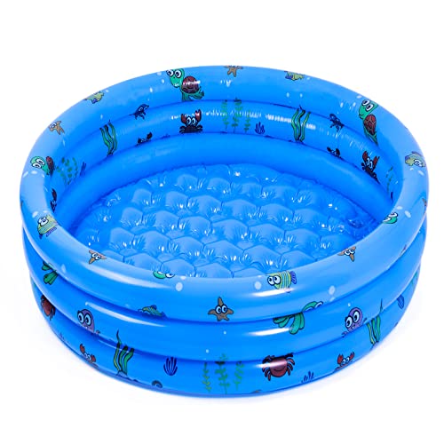 Highttoy Piscine Gonflable Enfant Ronde de 51 Pouces,Patauge