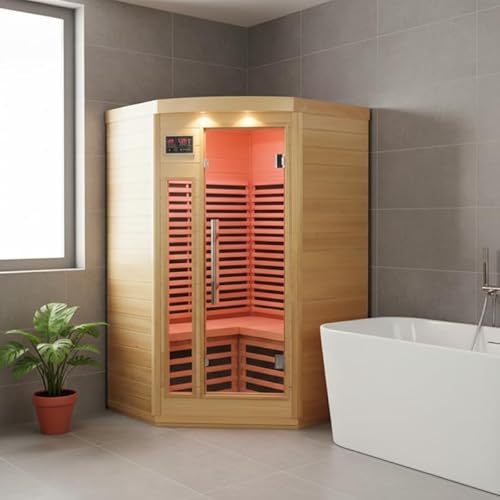 SNÖ Sauna Infrarouge dangle 3 Places 2150W Hemlock | Porte V