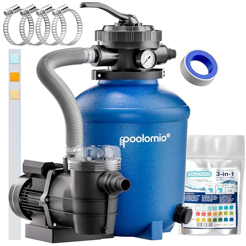 poolomio® Filtre à sable pour piscine jusquà 35 000 l avec p