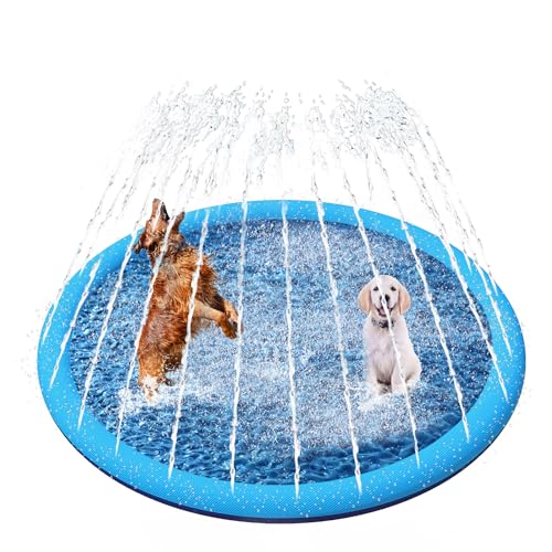 YAUNGEL Piscine pour Chiens, 150cm/59in, 0.55cm Épaississant