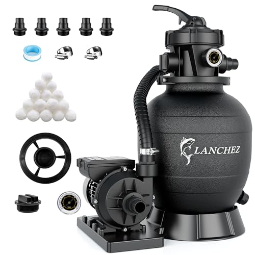 LANCHEZ Système de Filtration à Sable pour Piscine 11.500 L/