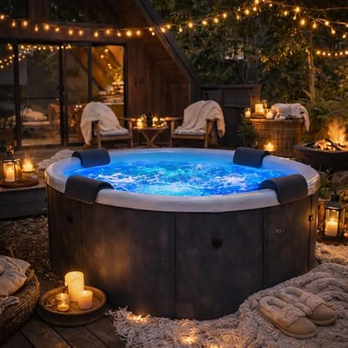 MSpa Spa Denver 6 Places 180x180x70cm Semi-Rigide extérieur 